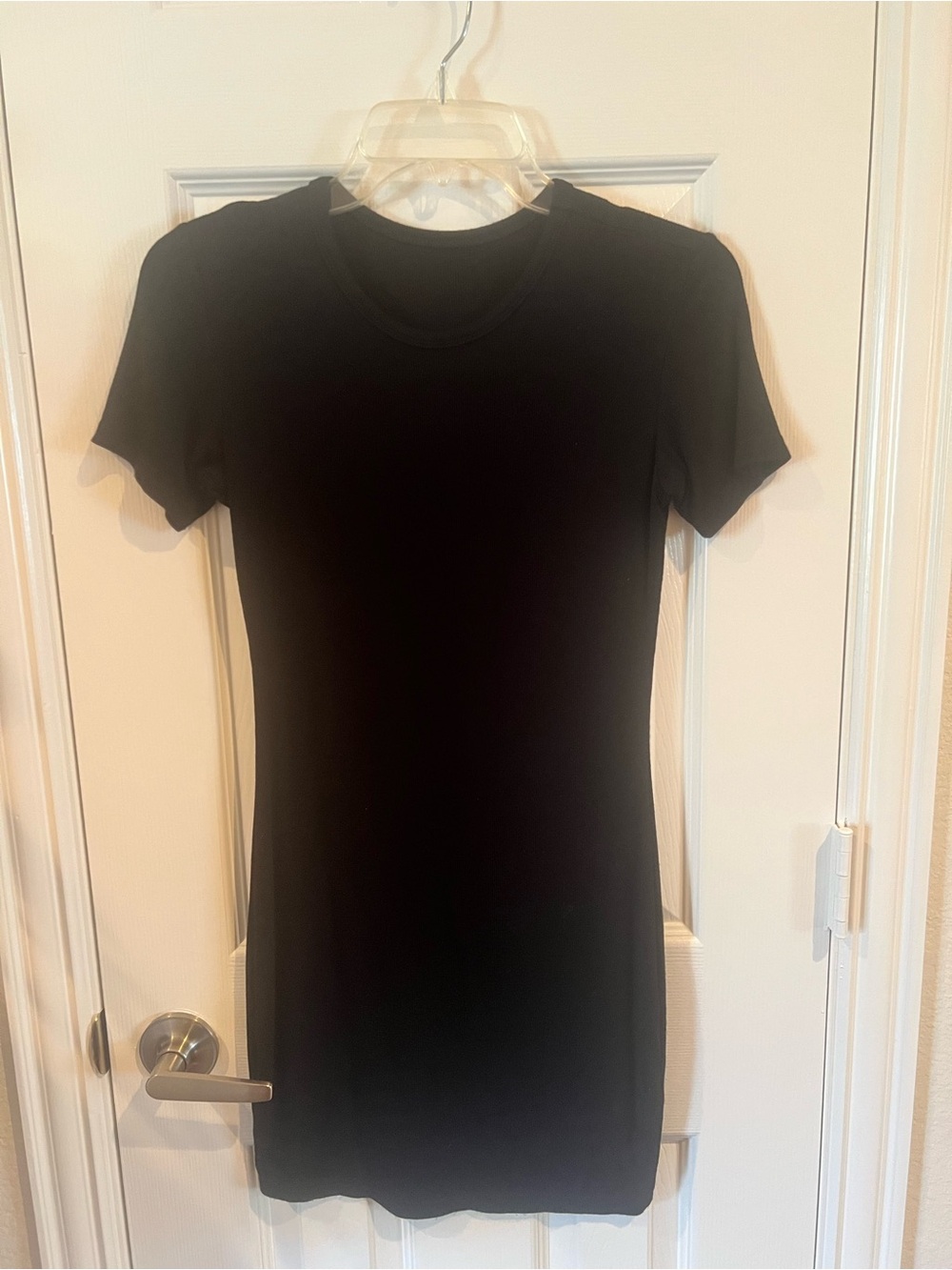 Classic Black Short-Sleeve Women's Dress